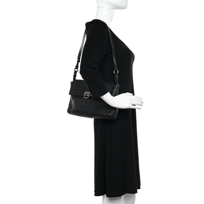 Salvatore Ferragamo Calfskin Abbey Crossbody Black 2 of 12