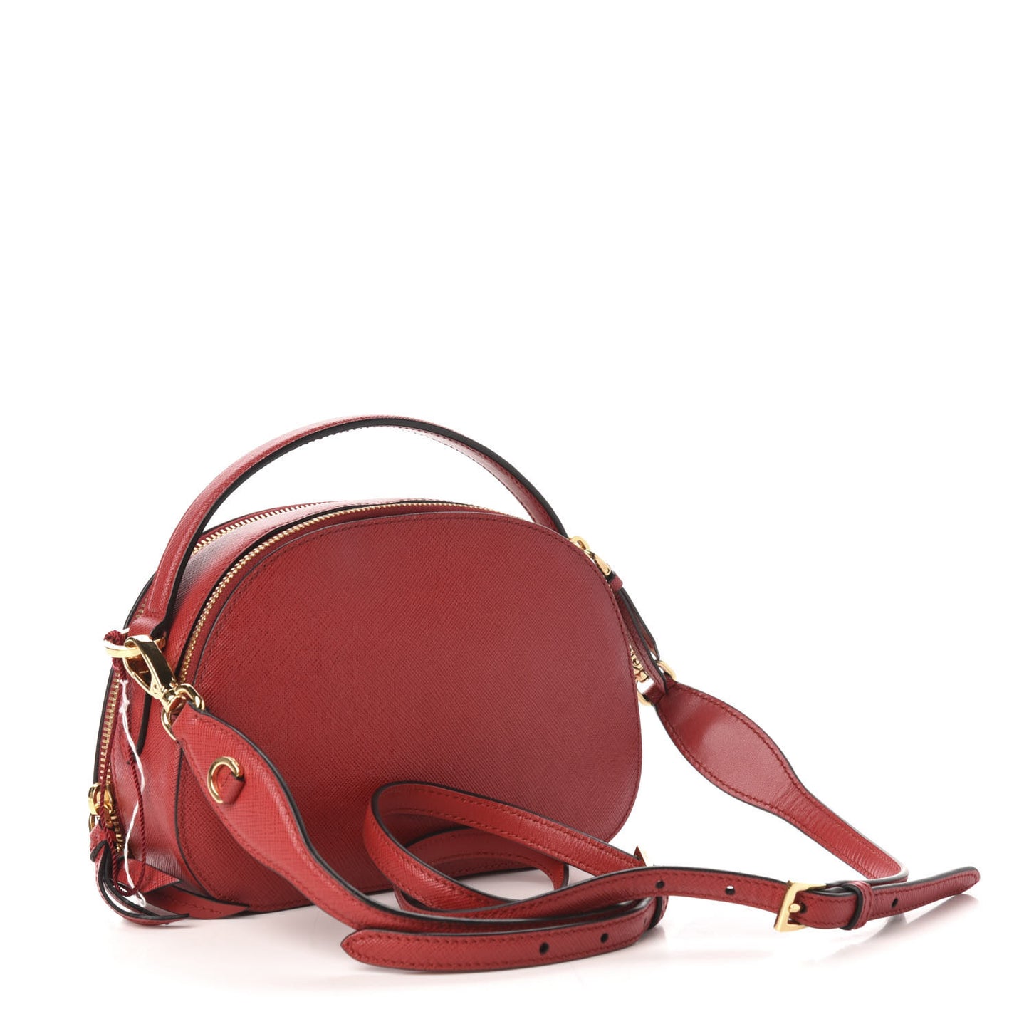 Saffiano Lux Odette Crossbody Fuoco