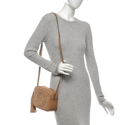 Gucci Pebbled Calfskin Small Soho Disco Bag Rose Beige 2 of 6
