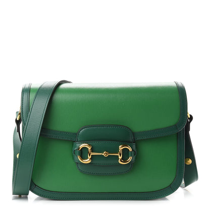 Gucci Azalea Calfskin Horsebit 1955 Shoulder Bag New Shamarock Emerald 1 of 12