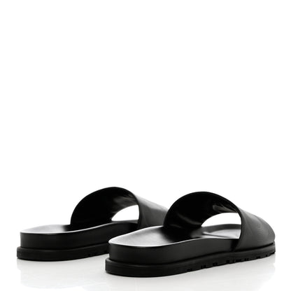 Hermes Calfskin Mens Biarritz Sandals 41.5 Black 4 of 10