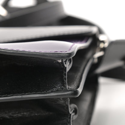 Prada Box Calfskin Shoulder Bag Black Viola 16 of 18