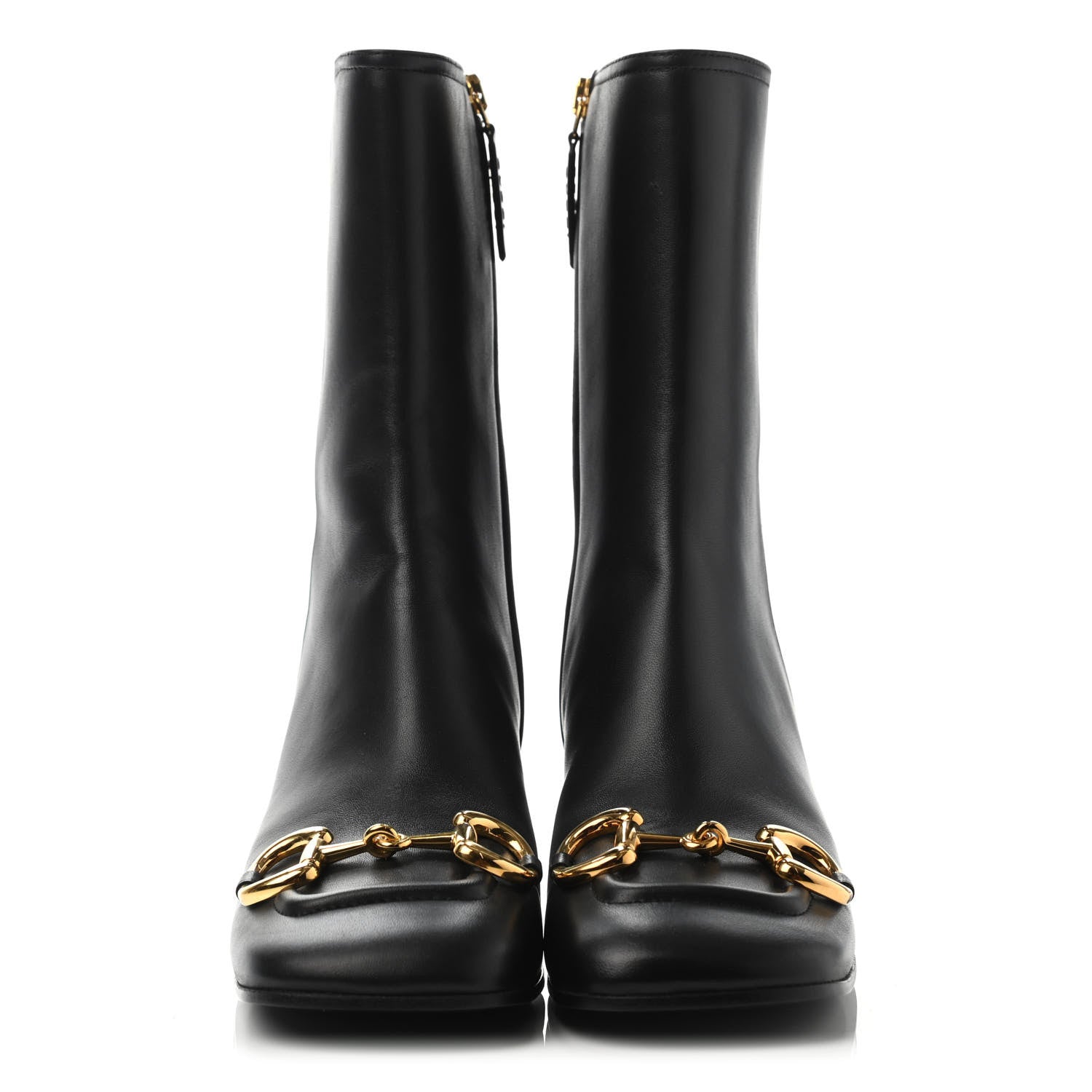 Gucci Nappa Charlotte Horsebit 55mm Ankle Boots 37.5 Black 2 of 4