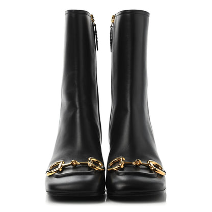 Gucci Nappa Charlotte Horsebit 55mm Ankle Boots 37.5 Black 2 of 4