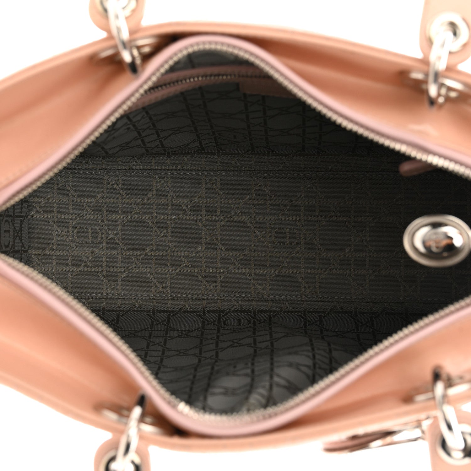 Christian Dior Patent Cannage Large Lady Dior Light Pink 5 of 10