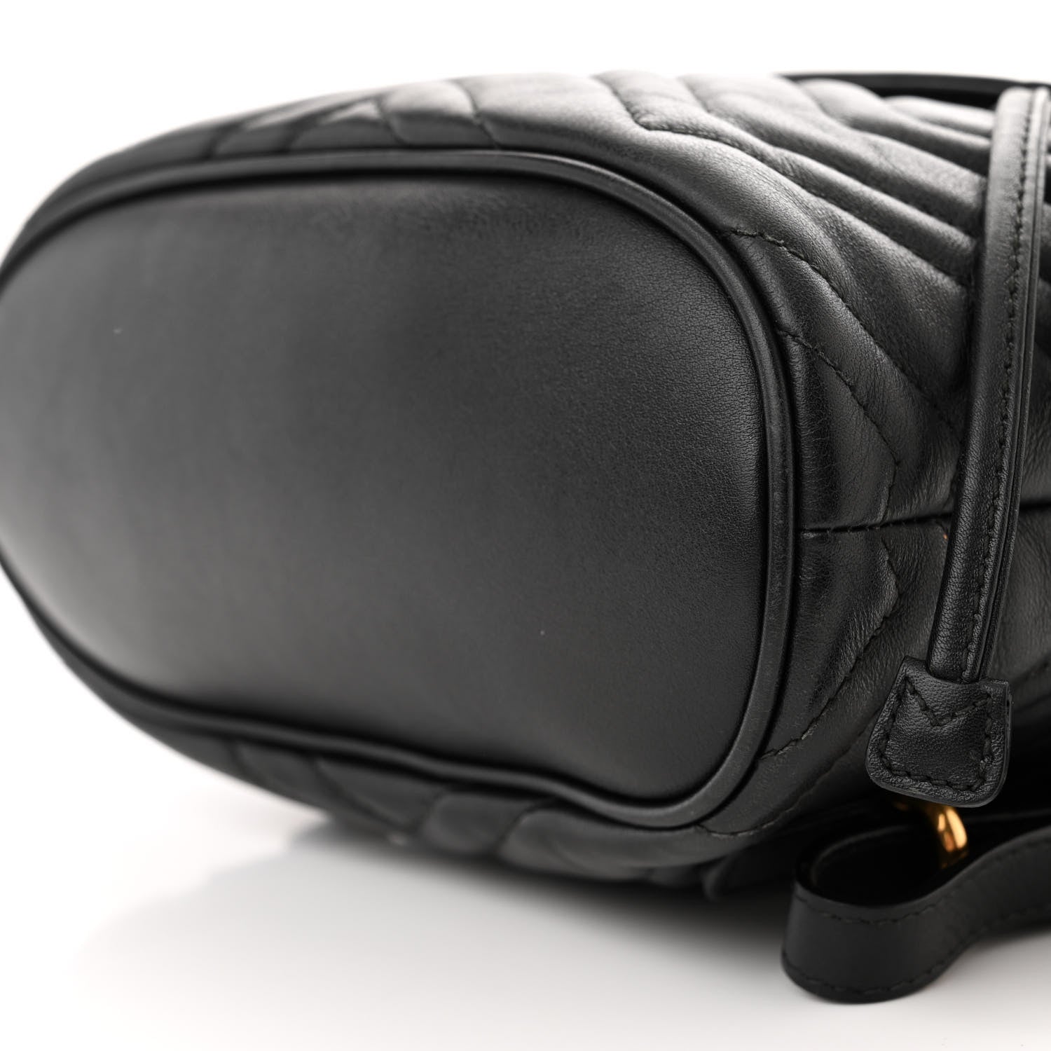 Gucci Calfskin Matelasse GG Marmont Flap Backpack Black 9 of 14
