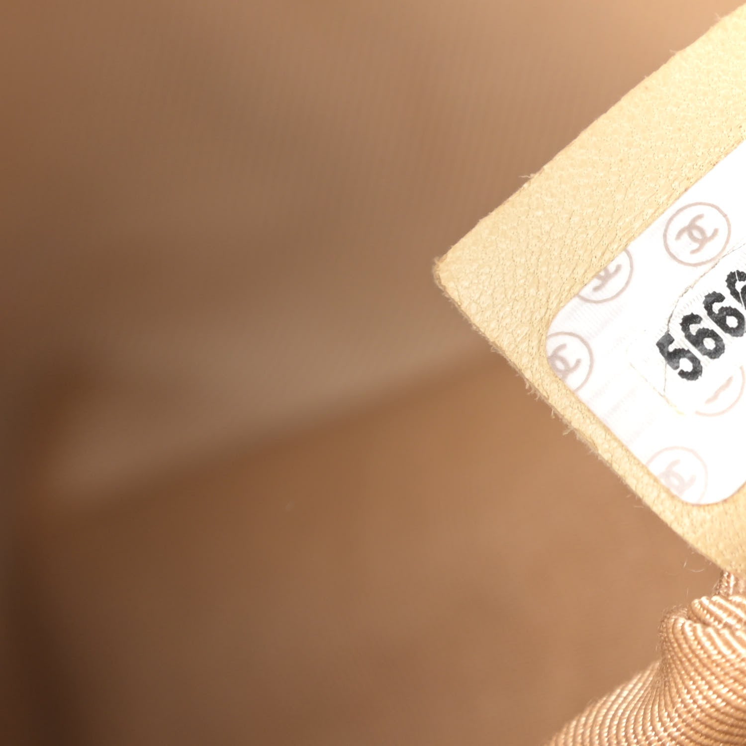 Chanel Caviar CC Shoulder Bag Beige 7 of 10