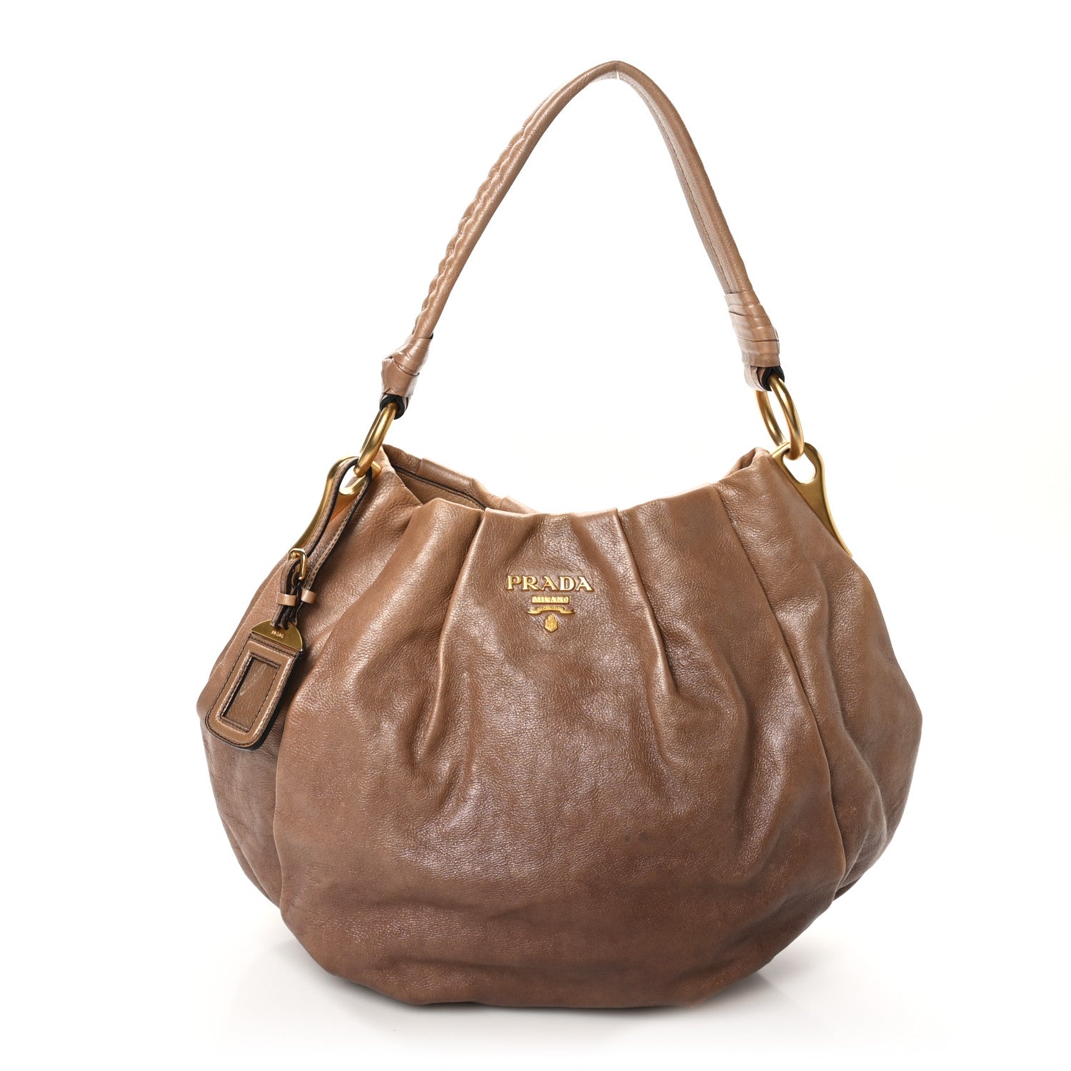 Prada Glace Mordore Hobo Blond Mordore 1 of 9