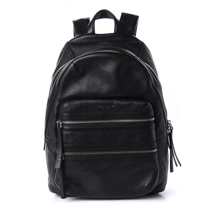 Marc Jacobs Pebbled Calfskin Biker Backpack Black 1 of 8