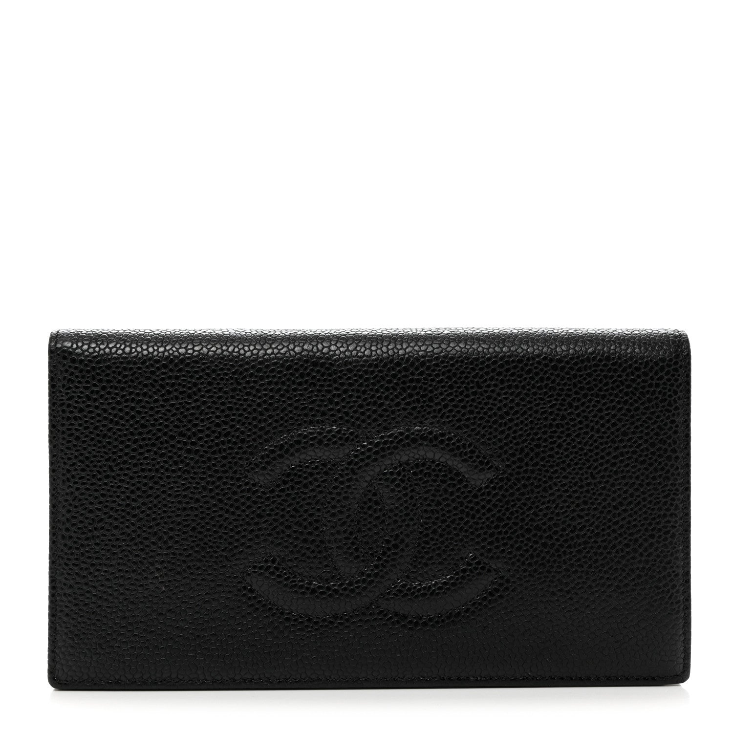 Chanel Caviar Timeless CC Yen Wallet Black 1 of 9