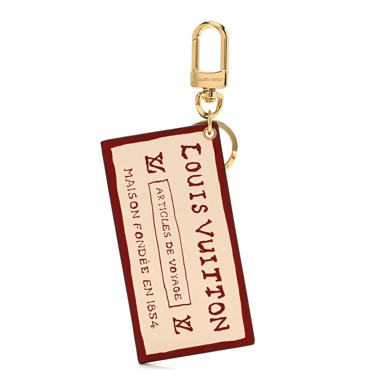 Louis Vuitton X Grace Coddington Calfskin Monogram Travel Tag Bag Charm Arizona 1 of 5