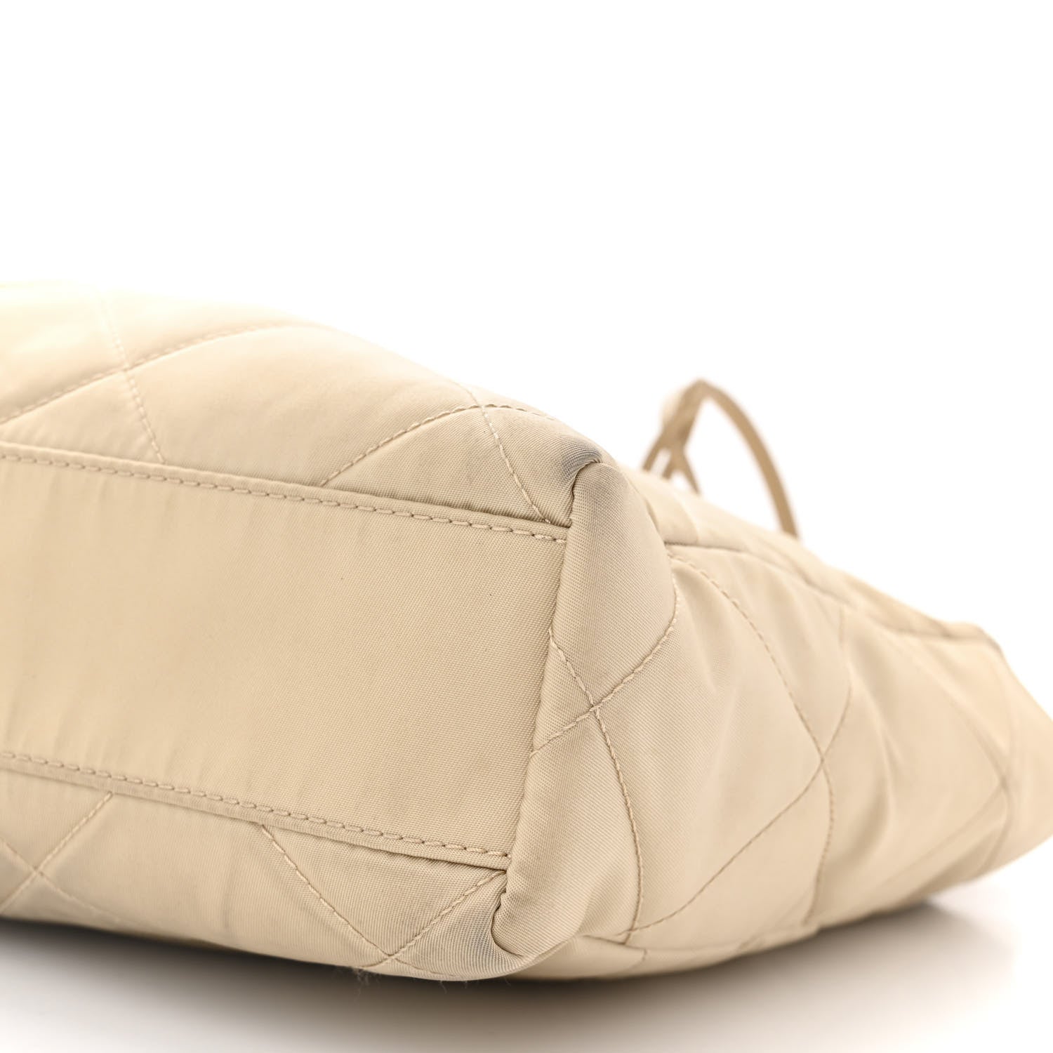 Prada Re-Nylon Stitched Re-Edition 1995 Chaine Small Tote Bag Desert Beige 10 of 14