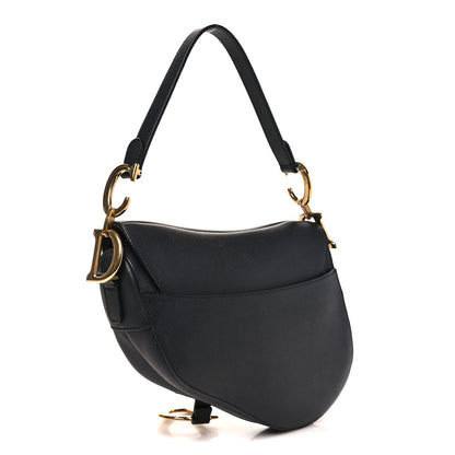 Christian Dior Grained Calfskin Saddle Bag Black 3 of 11