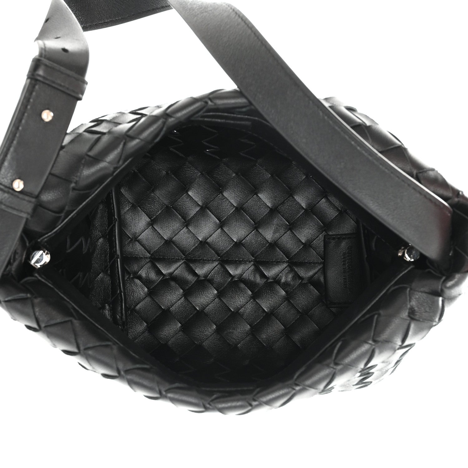 Bottega Veneta Nappa Intrecciato Tie Shoulder Bag Black 4 of 9