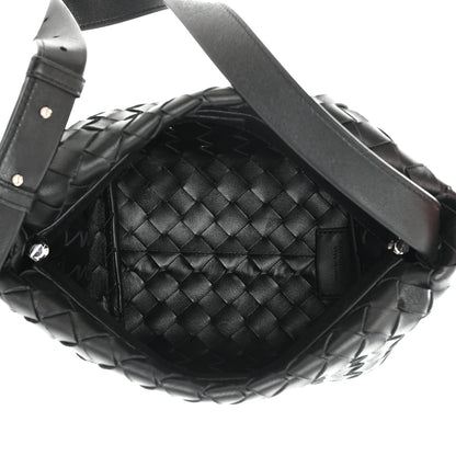 Bottega Veneta Nappa Intrecciato Tie Shoulder Bag Black 4 of 9