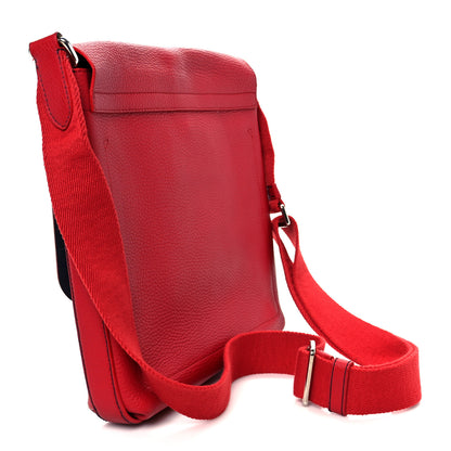 Loewe Soft Grained Calfskin Anagram Messenger Bag Red 3 of 12