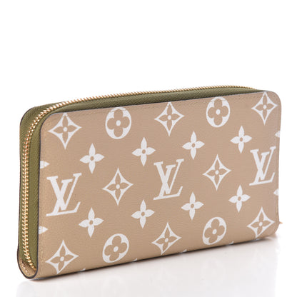 Louis Vuitton Monogram Giant Zippy Wallet Kaki White 3 of 7