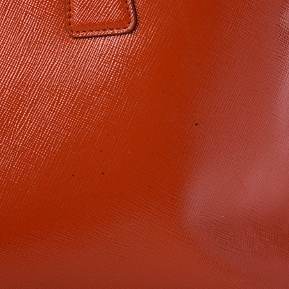 Prada Saffiano Medium Galleria Double Zip Tote Papaya 25 of 27