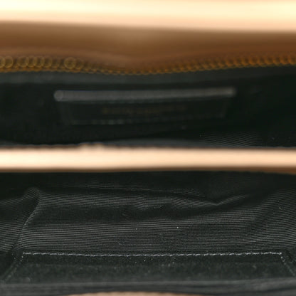 Saint Laurent Calfskin Y Quilted Monogram Toy Loulou Crossbody Bag Dark Beige 5 of 13