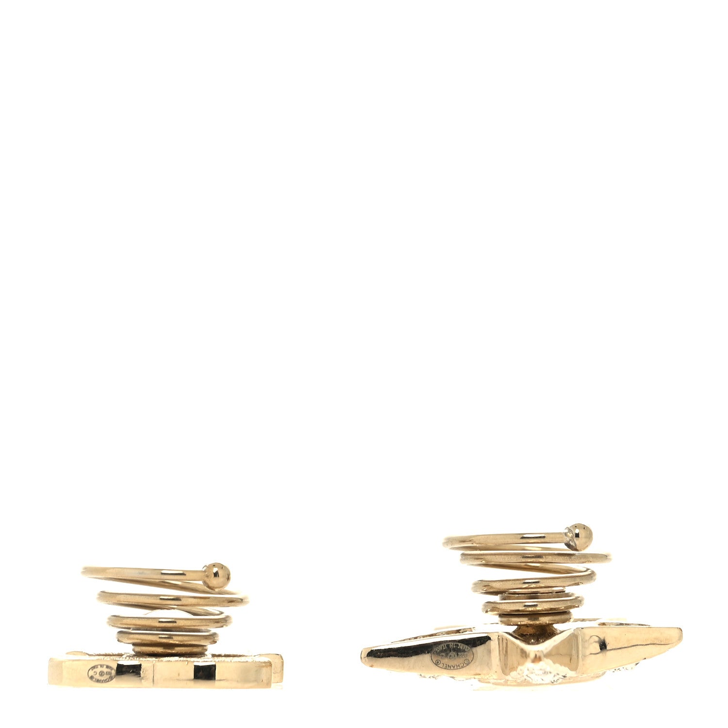 Chanel Crystal CC Star Hair Accessory Set Gold 3 of 5