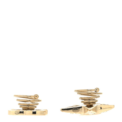 Chanel Crystal CC Star Hair Accessory Set Gold 3 of 5