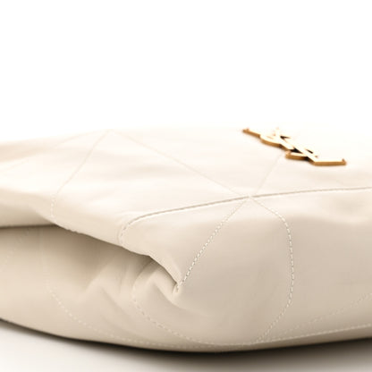 Saint Laurent Lambskin Matelasse Monogram Medium Jamie 4.3 Pochon Blanc Vintage 10 of 11