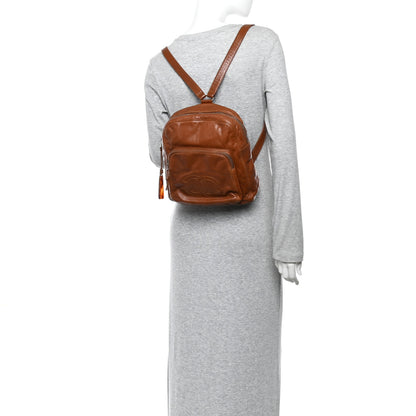 Chanel Lambskin CC Stitched Backpack Tan 2 of 10
