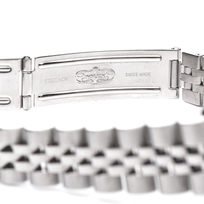 Rolex Stainless Steel 18K White Gold Diamond 26mm Oyster Perpetual Datejust Watch Silver Jubilee 79174 7 of 8