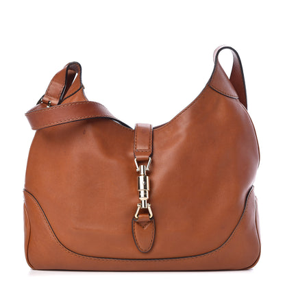 Gucci Calfskin New Medium Jackie Shoulder Bag Tan 1 of 21