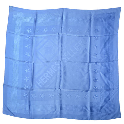 Hermes Silk Carre Foulard Sellier Scarf Bleu Ciel 90 2 of 5