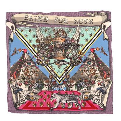 Gucci Silk Blind for Love Square Scarf Multicolor 1 of 3