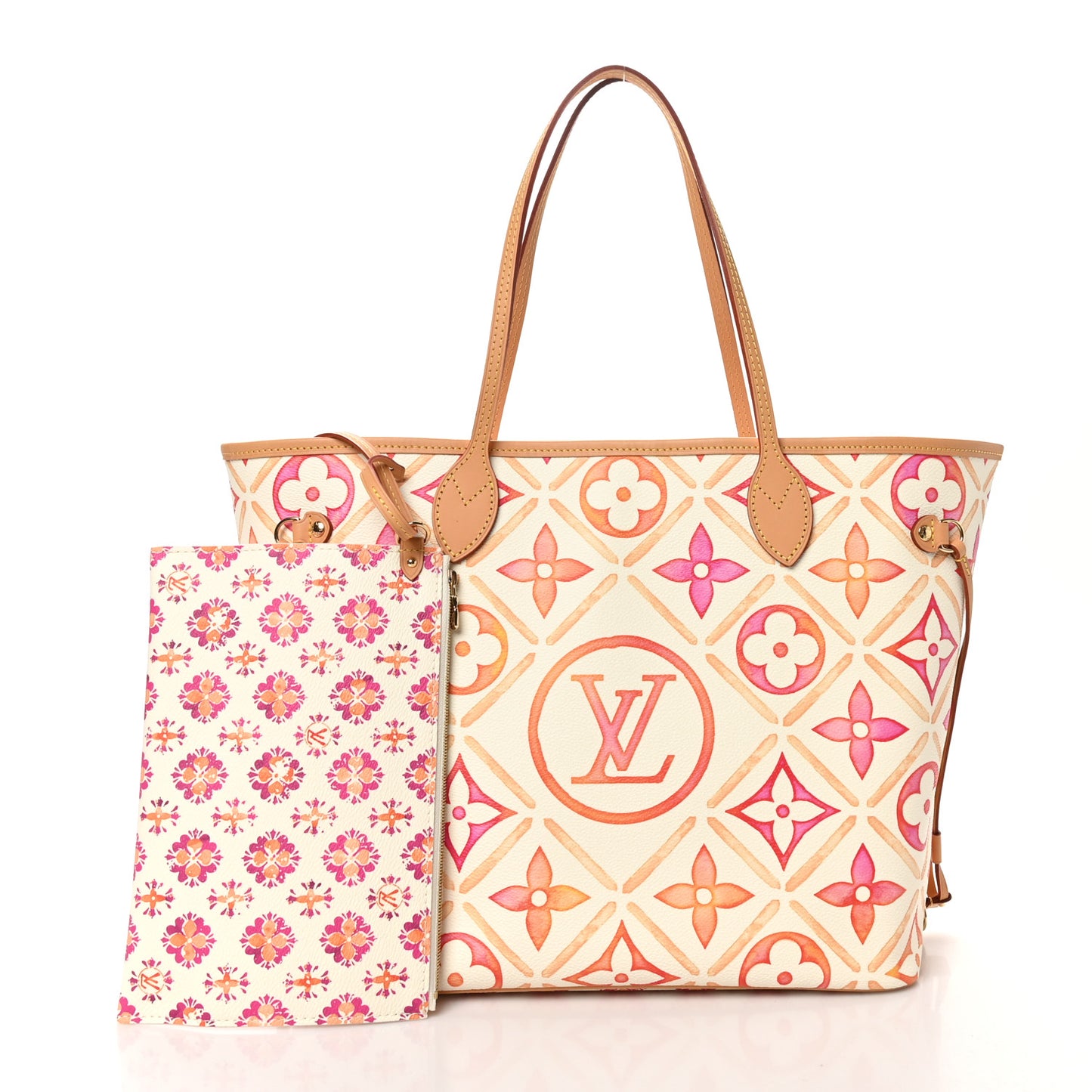 Monogram Giant By The Pool 2.0 Neverfull MM Coral