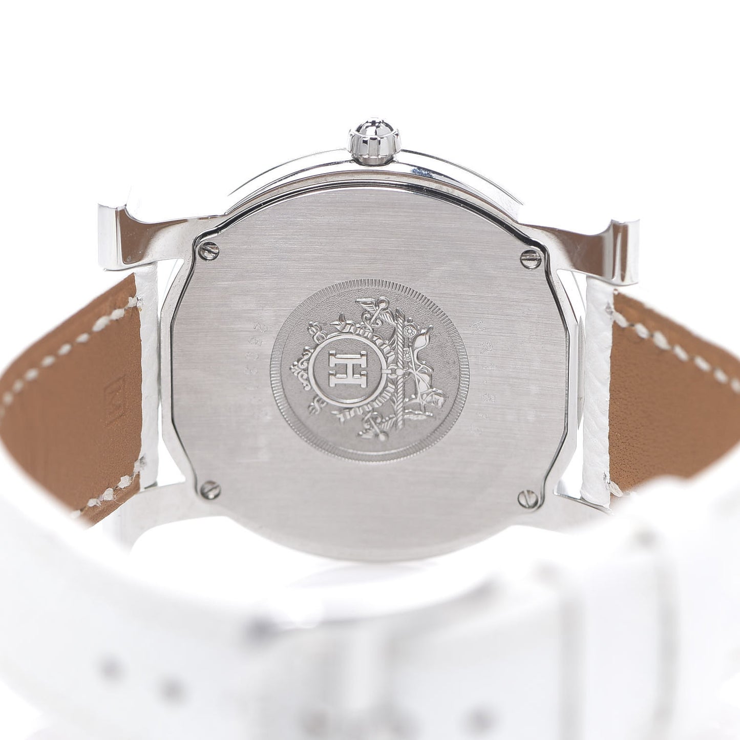Stainless Steel Epsom Diamond Mother of Pearl 31mm H Ronde Quartz Watch Blanc