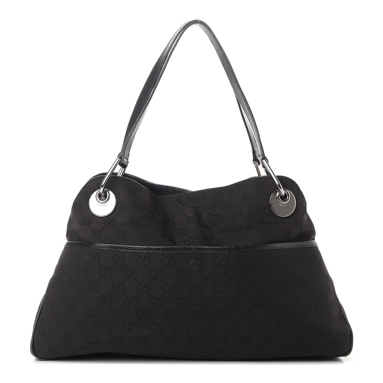 Gucci Monogram Medium Eclipse Shoulder Bag Black 1 of 10