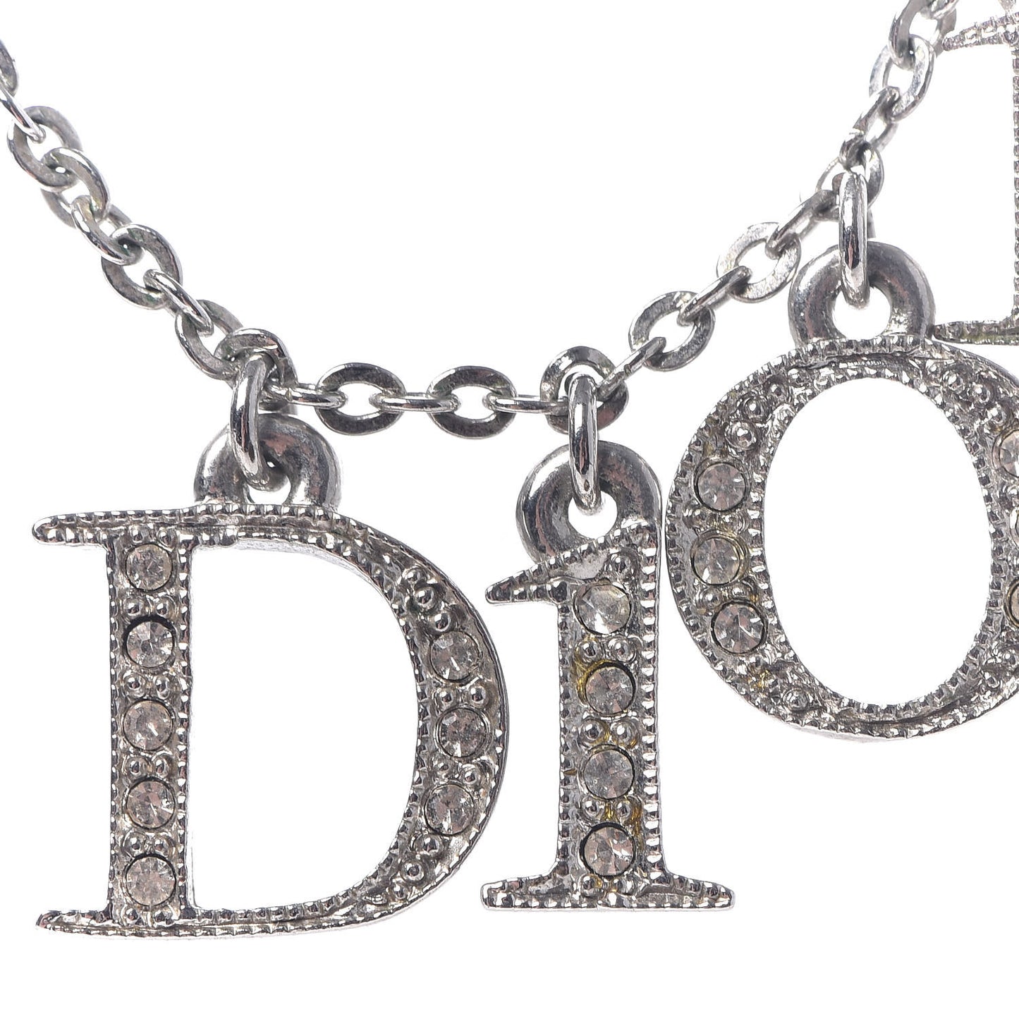 Metal Logo Necklace Silver