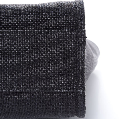 Chanel Woven Straw Raffia Small Deauville Tote Black 13 of 14