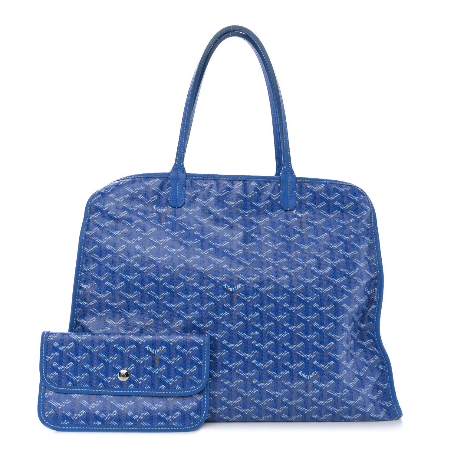 Goyard Goyardine Sac Hardy Pet Carrier PM Sky Blue 3 of 10