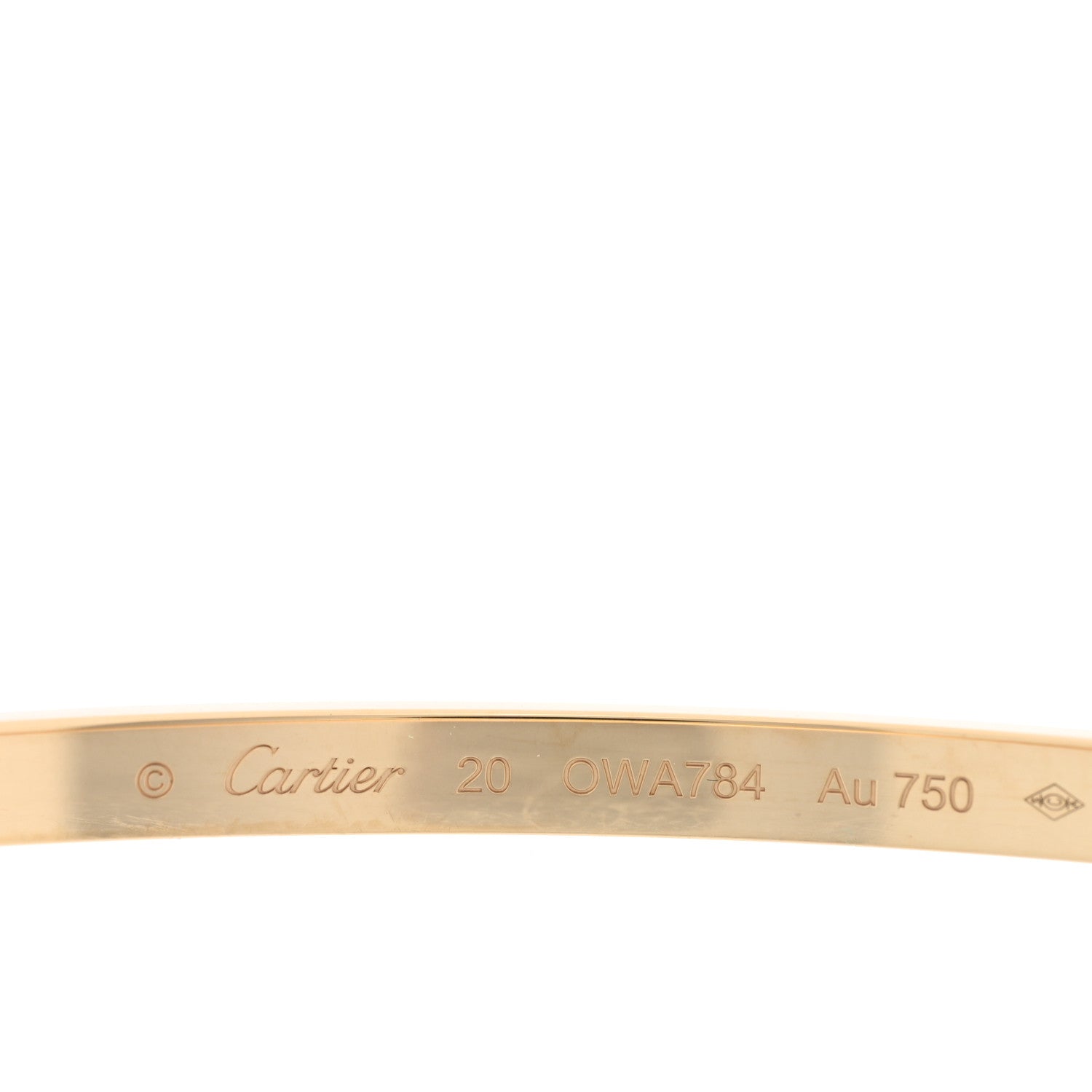 Cartier 18K Yellow Gold Small LOVE Bracelet 20 3 of 8
