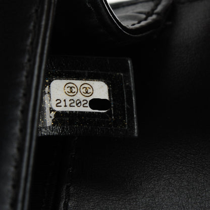 Chanel Goatskin Quilted Small Boy Handle Flap Black 7 of 8