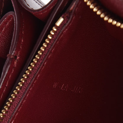 Celine Box Calfskin Medium Classic Box Flap Bag Burgundy 8 of 12