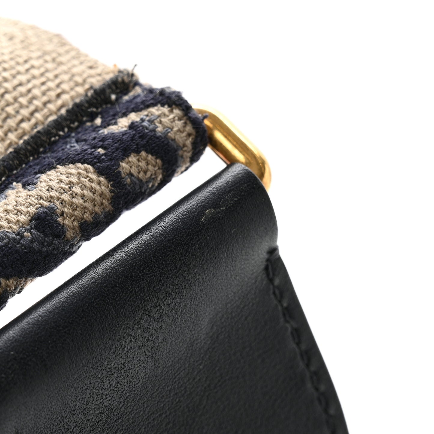 Oblique Studded Shoulder Strap Blue