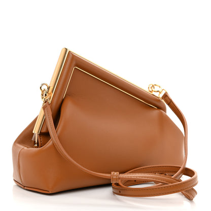 Fendi Shiny Nappa Small Fendi First Caramello 3 of 9