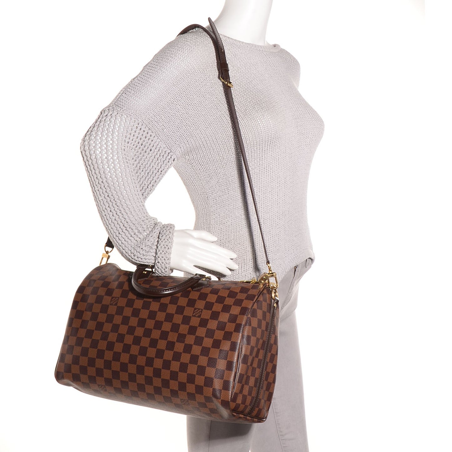 Damier Ebene Speedy Bandouliere 35