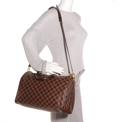 Louis Vuitton Damier Ebene Speedy Bandouliere 35 2 of 8