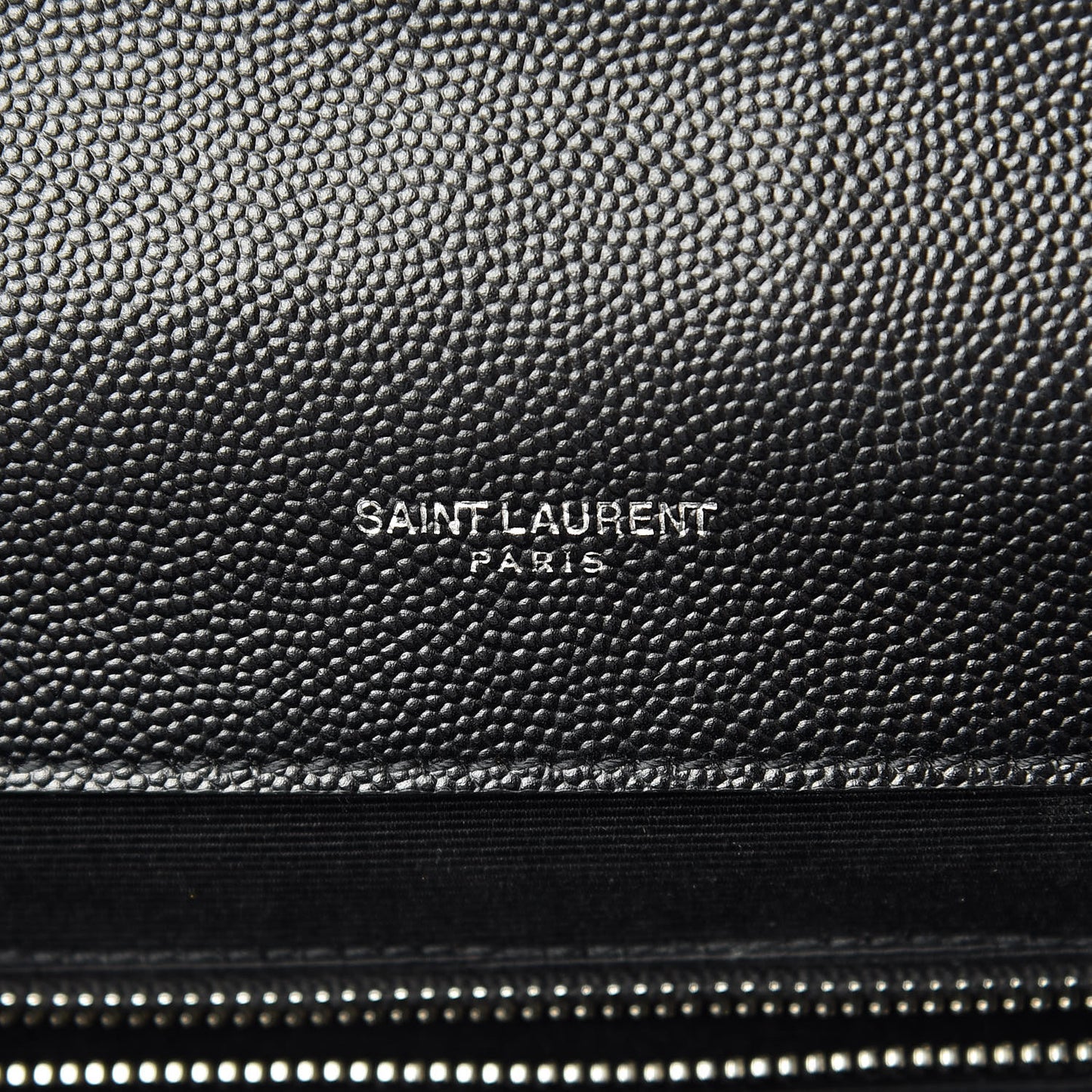 Grain De Poudre Matelasse Chevron Large Monogram Satchel Black