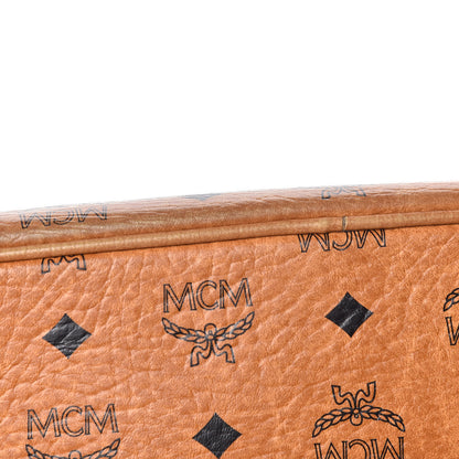 MCM Visetos Medium Liz Reversible Shopper Tote Cognac 15 of 23