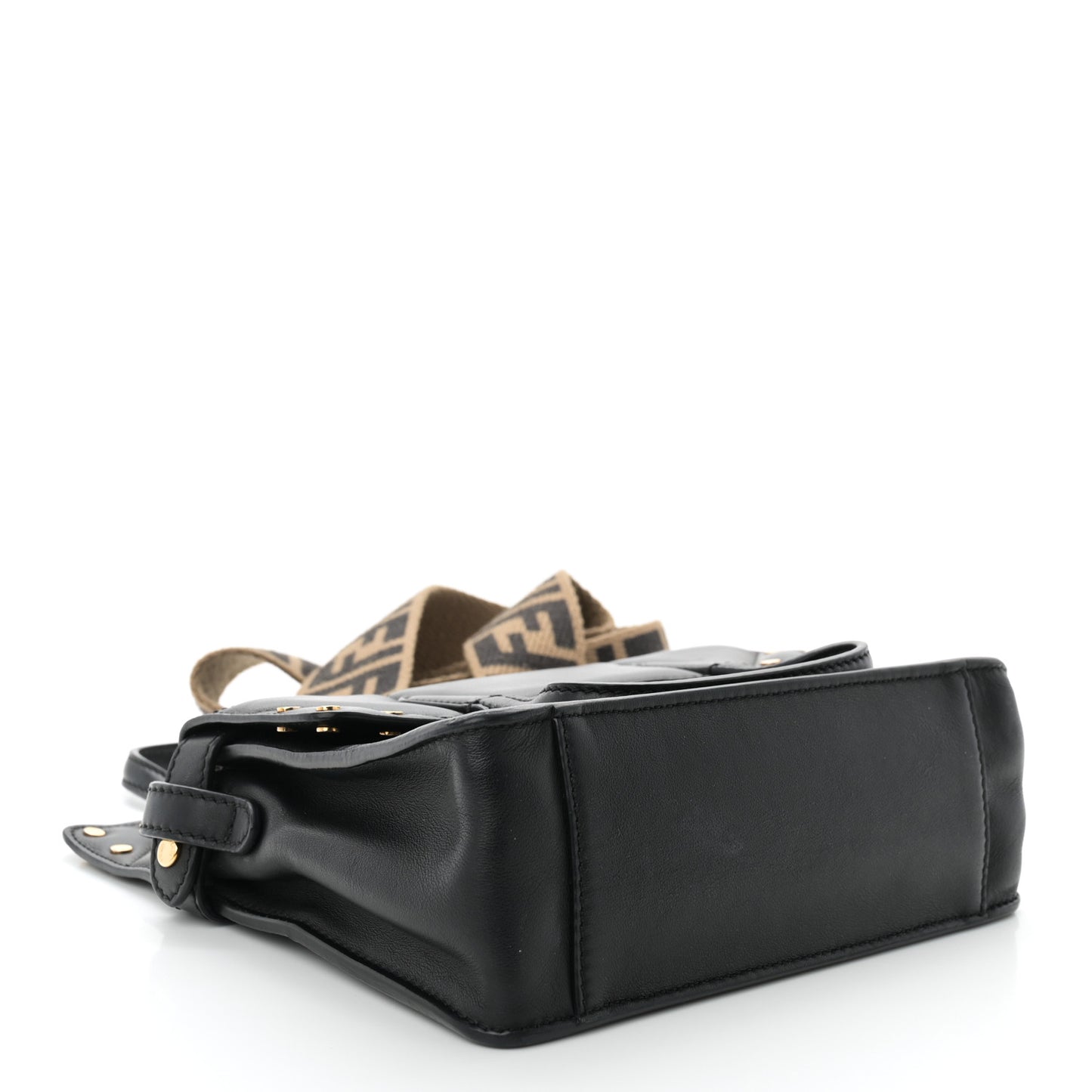 Vitello Grace Matte Small Flip Tote Black