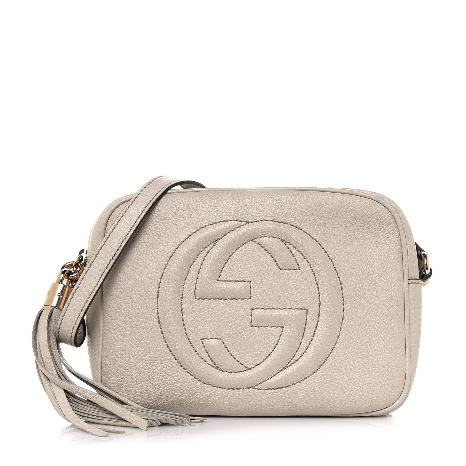 Gucci Pebbled Calfskin Small Soho Disco Bag Off White 1 of 18