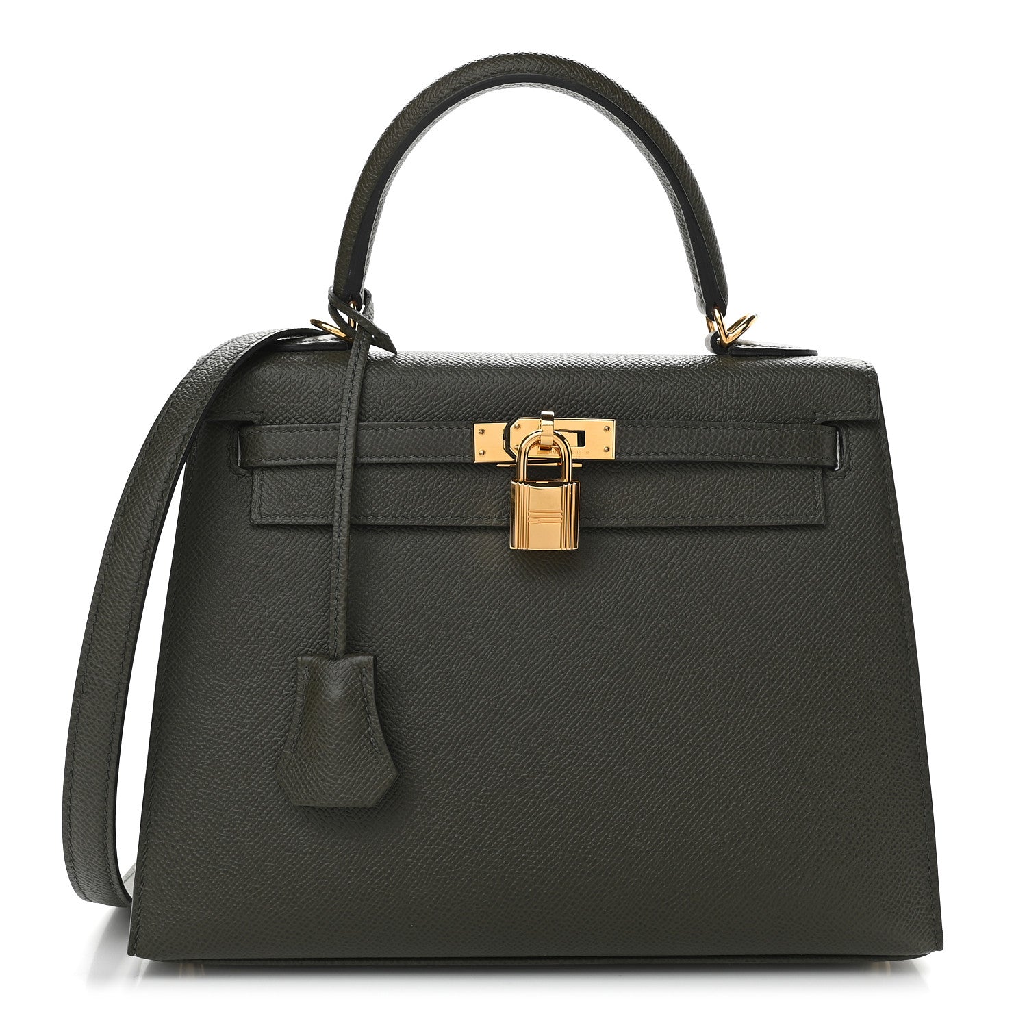 Hermes Epsom Kelly Sellier 25 Vert De Gris 1 of 10