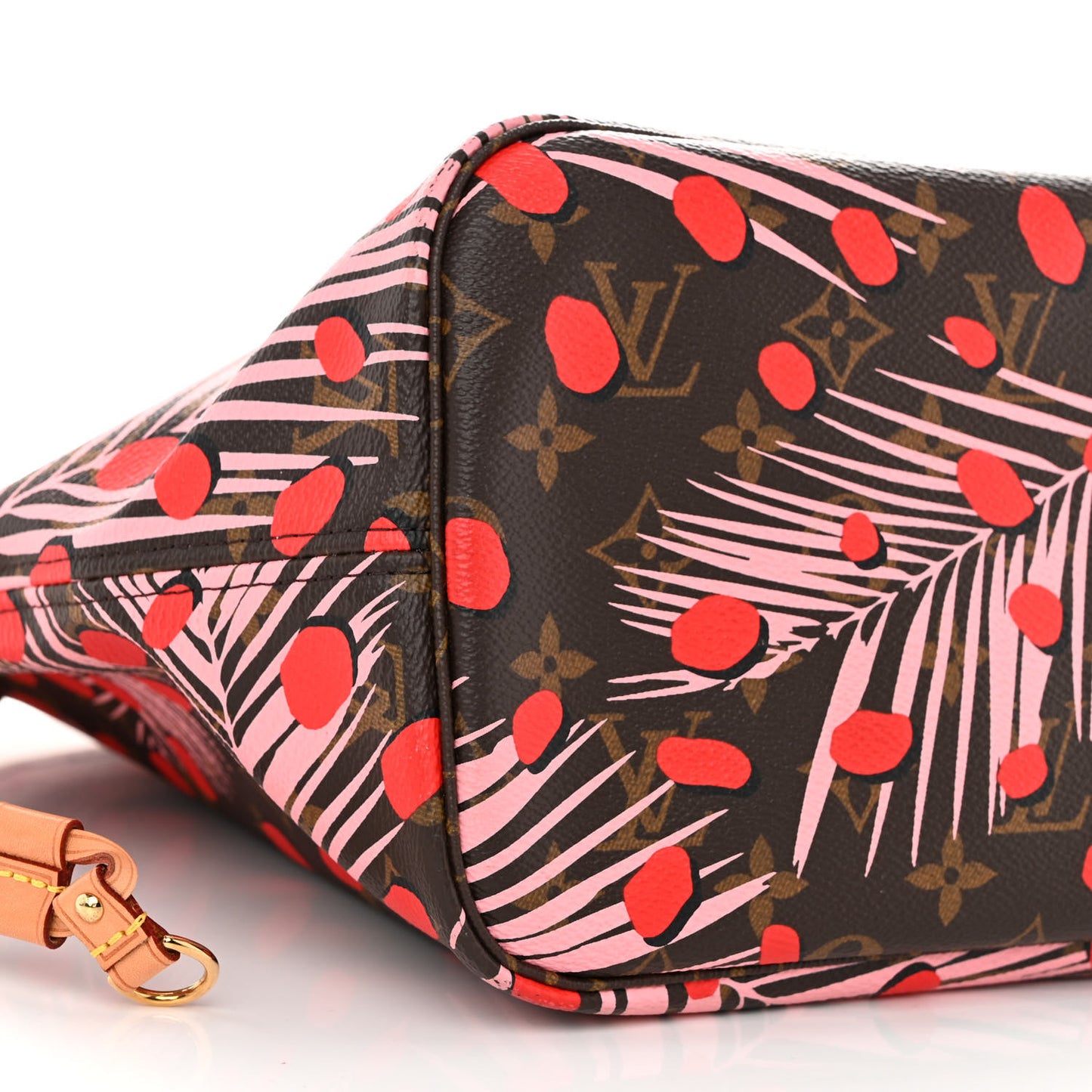 Monogram Jungle Dots Neo Neverfull MM Sugar Pink Poppy